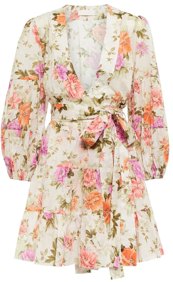 Pattie floral cotton minidress