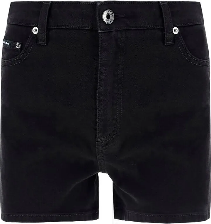 Dolce & Gabbana High Waisted Buttoned Denim Shorts
