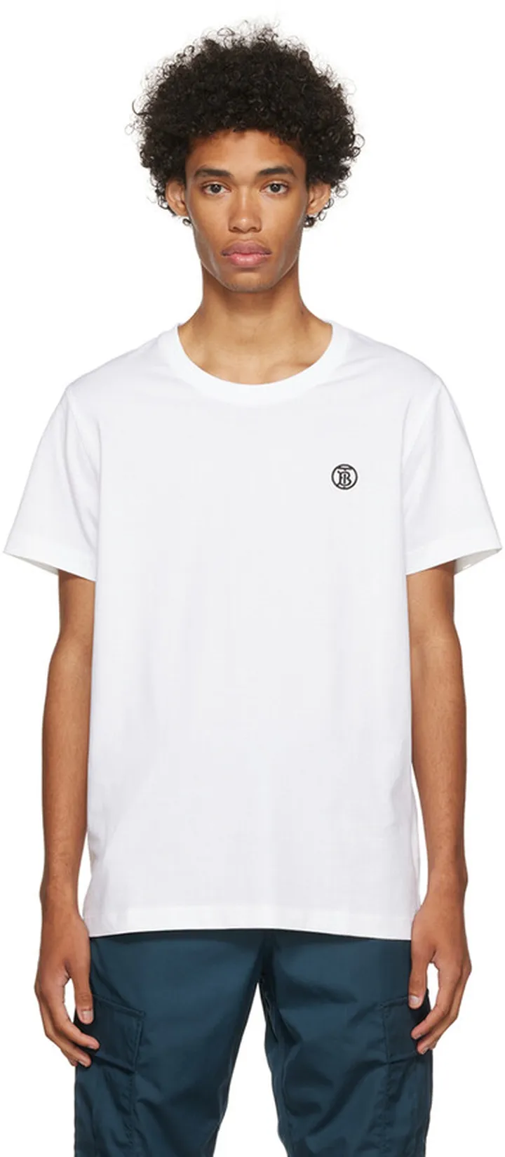 Burberry White Cotton T-Shirt