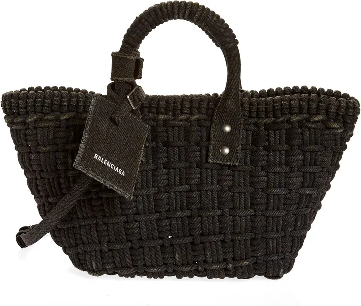 Extra Small Bistro Denim Basket Tote