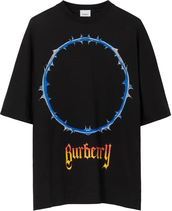 Burberry Oversized Thorn And Logo Print T-Shirt