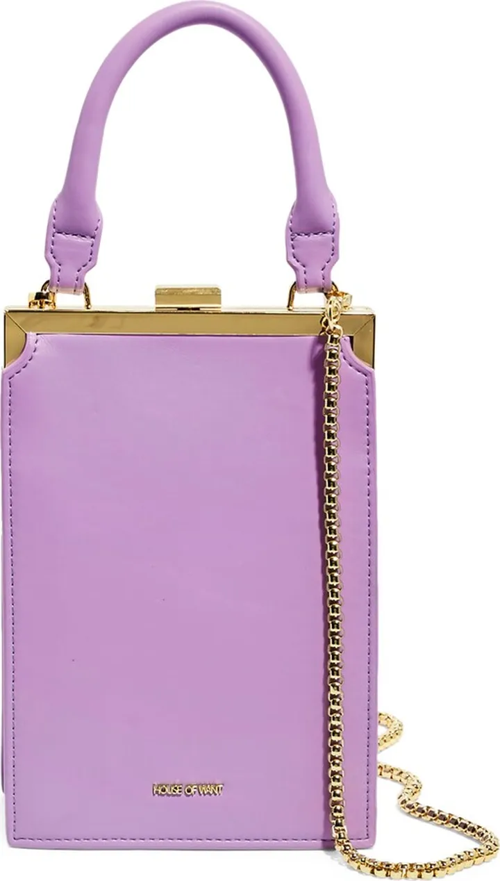 H.O.W. We Frame It Faux Leather Handbag