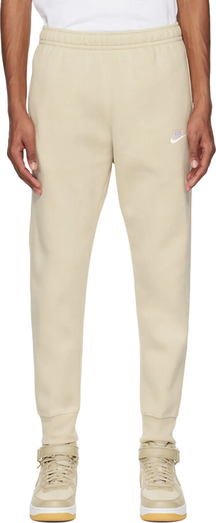 Nike Beige Sportswear Club Sweatpants