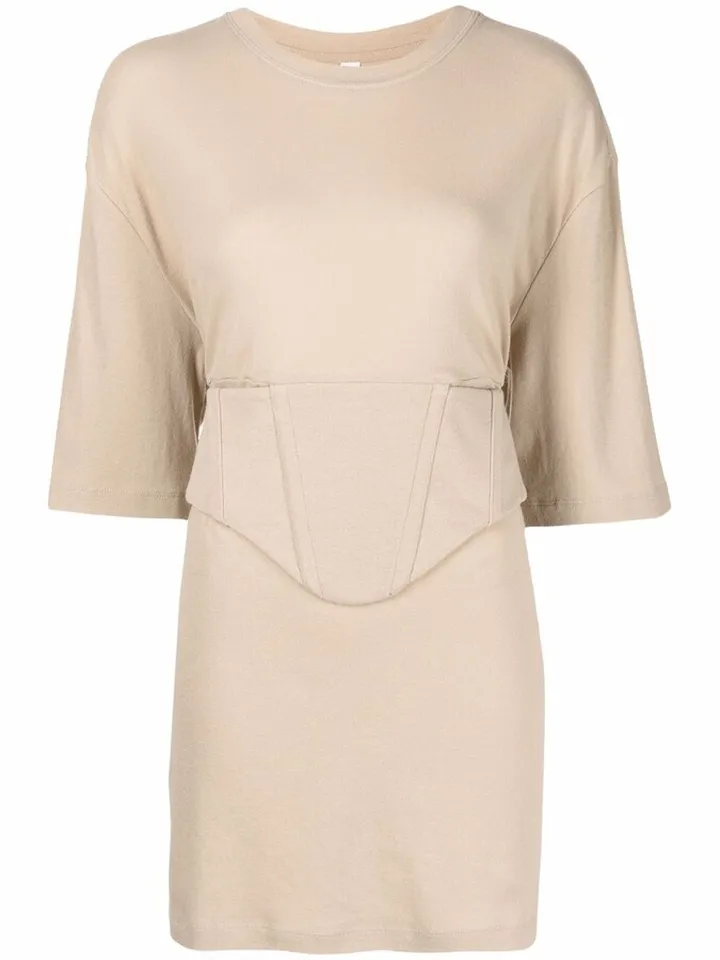 Corset-Detail Tunic Top