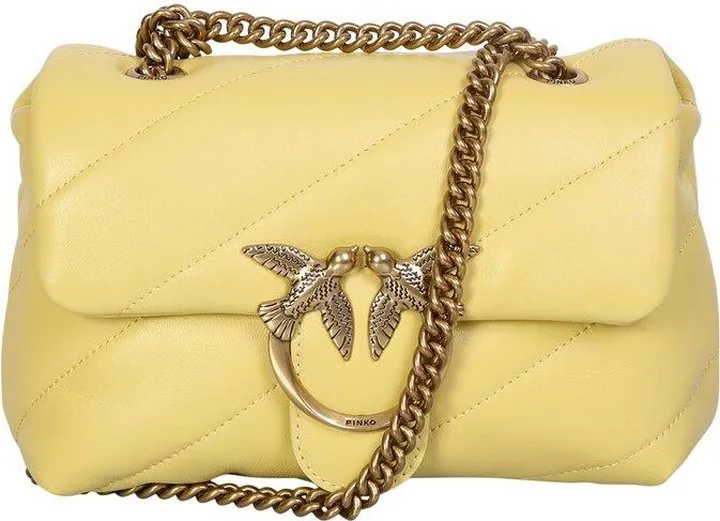 Love Mini Puff Logo Plaque Crossbody Bag