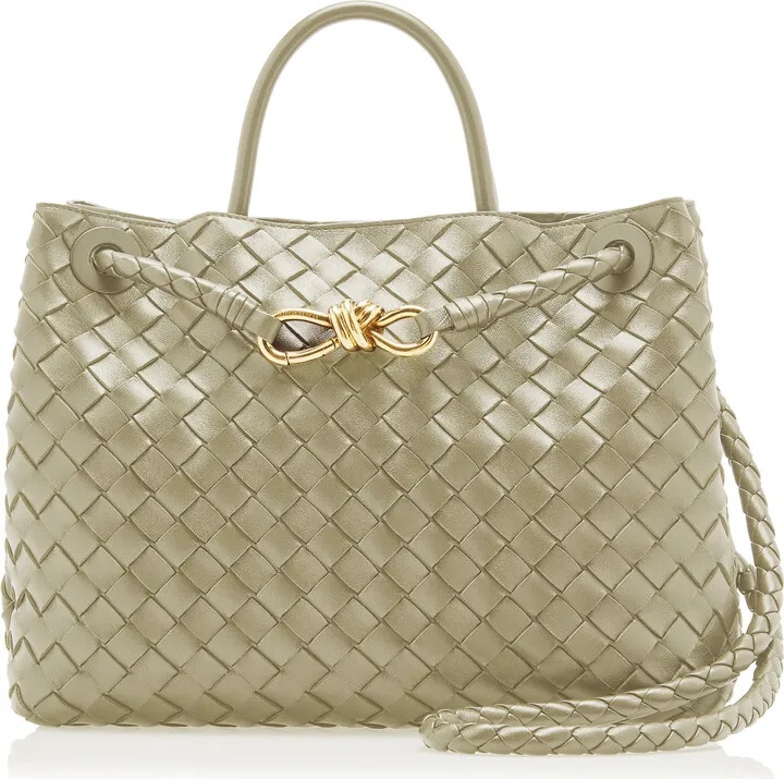 Women's Small Andiamo Intrecciato Leather Bag