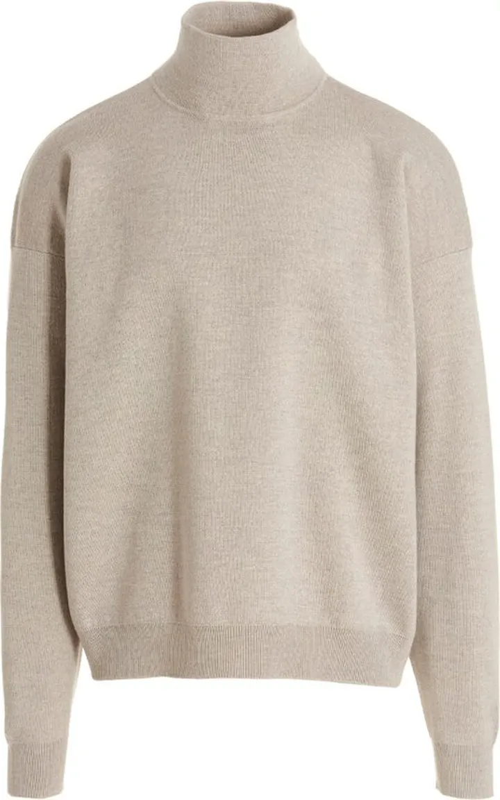 Fear of God Logo Patch Turtle Neck Jumper