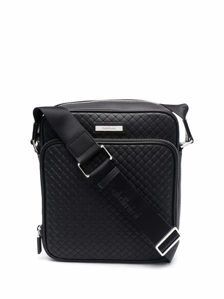 Interwoven Leather Shoulder Bag