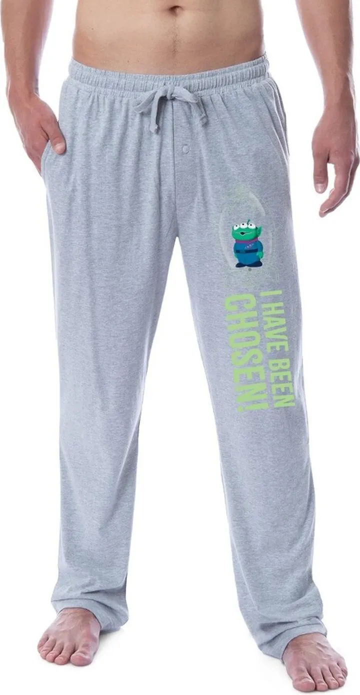 Disney Mens' Toy Story Movie Alien I Have Been Chosen Sleep Pajama Pants (XXXL) Grey
