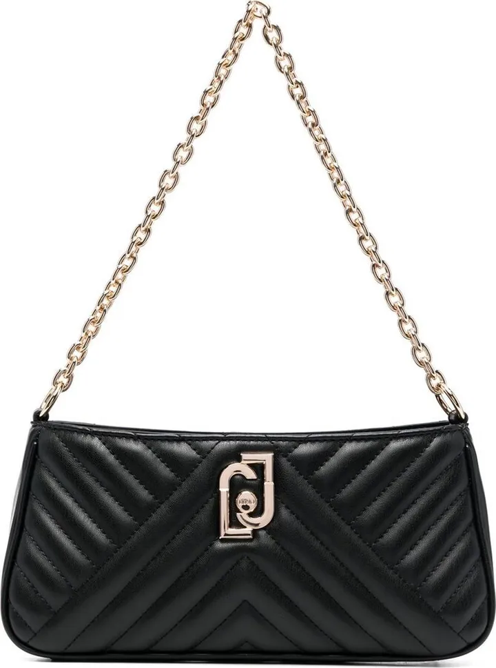 Small Quilted Faux-Leather Tote