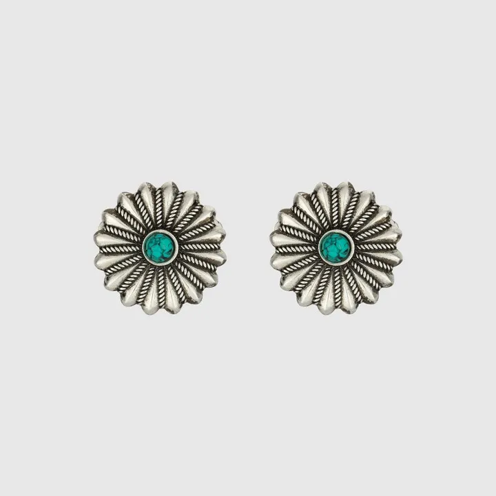 Floral motif cufflinks