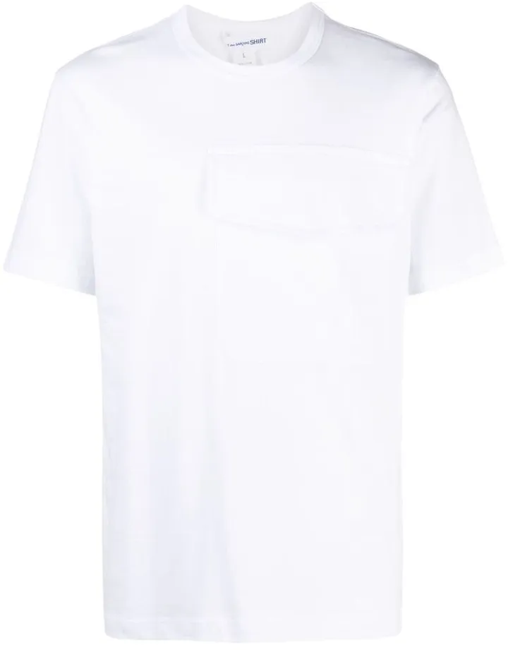 chest-pocket cotton T-shirt