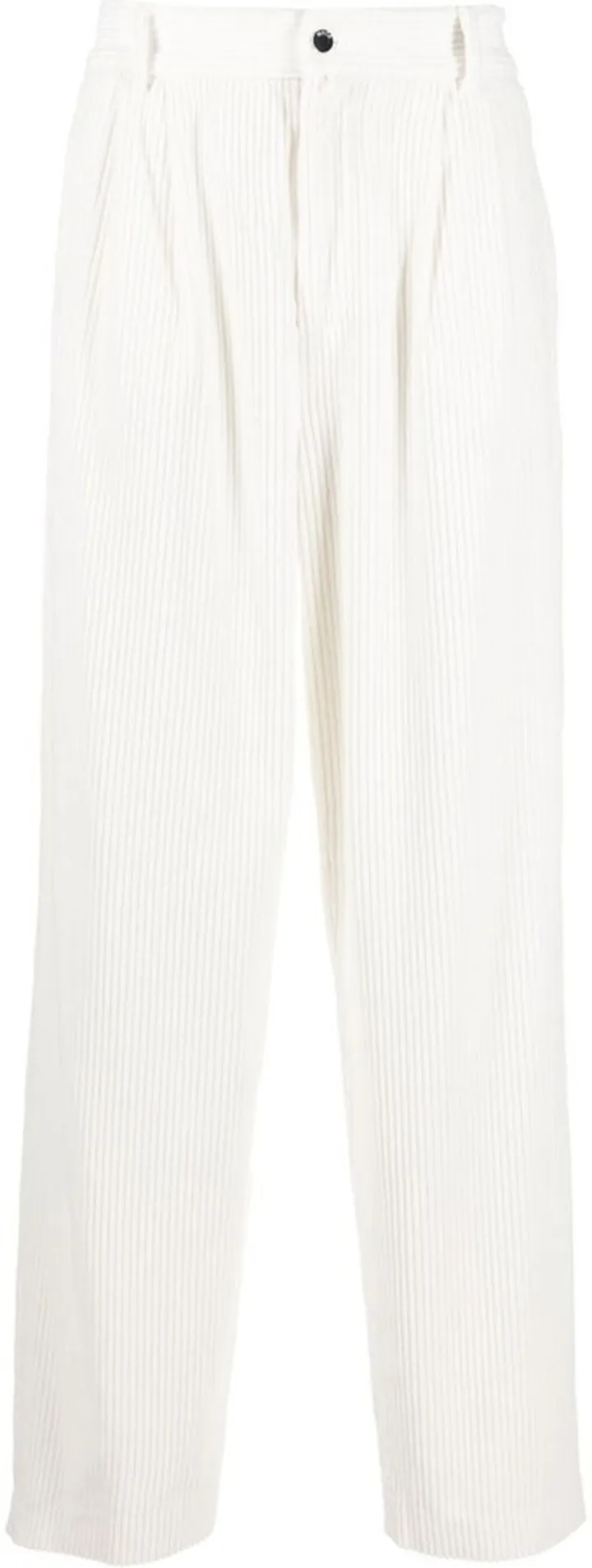 Corduroy Four-Pocket Straight-Leg Trousers