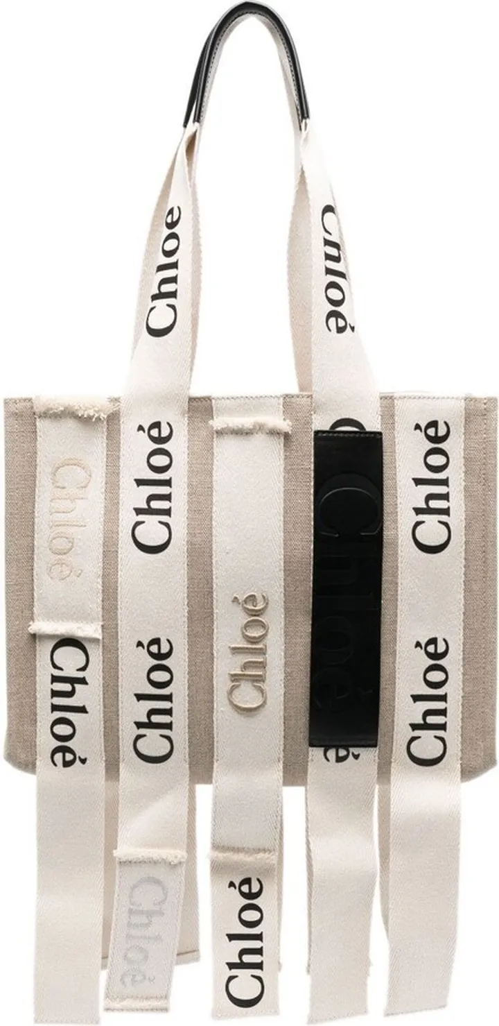Neutral Woody Medium Tote Bag