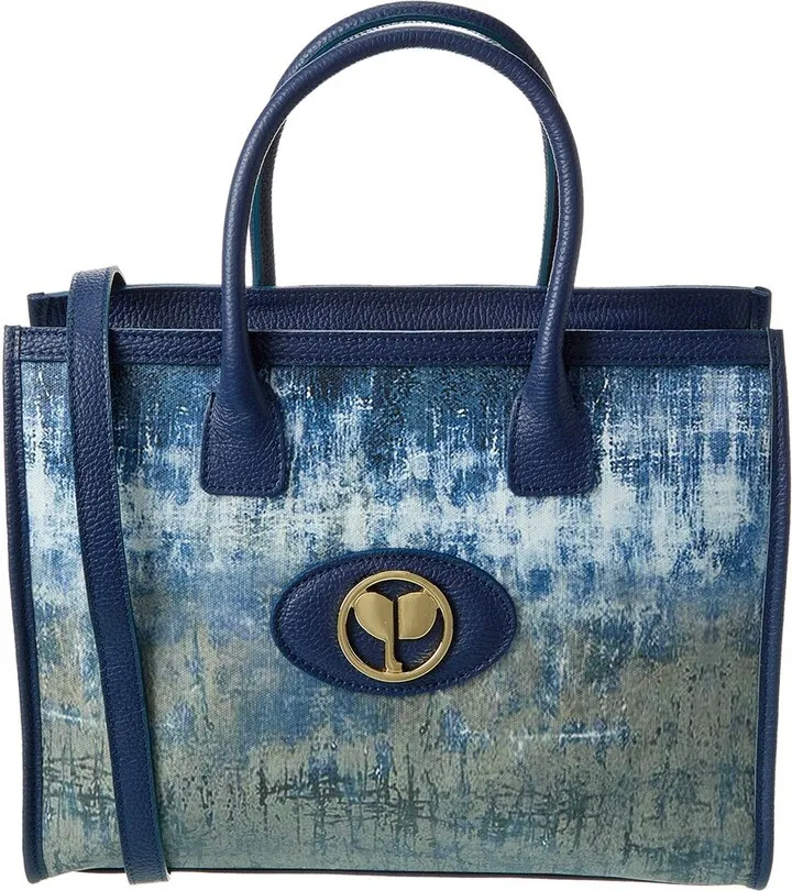 Persaman New York Anastasia Denim & Leather Tote