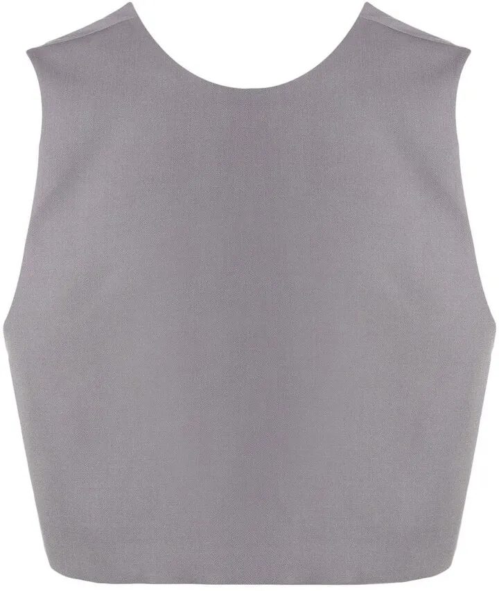Sleeveless Cropped Vest
