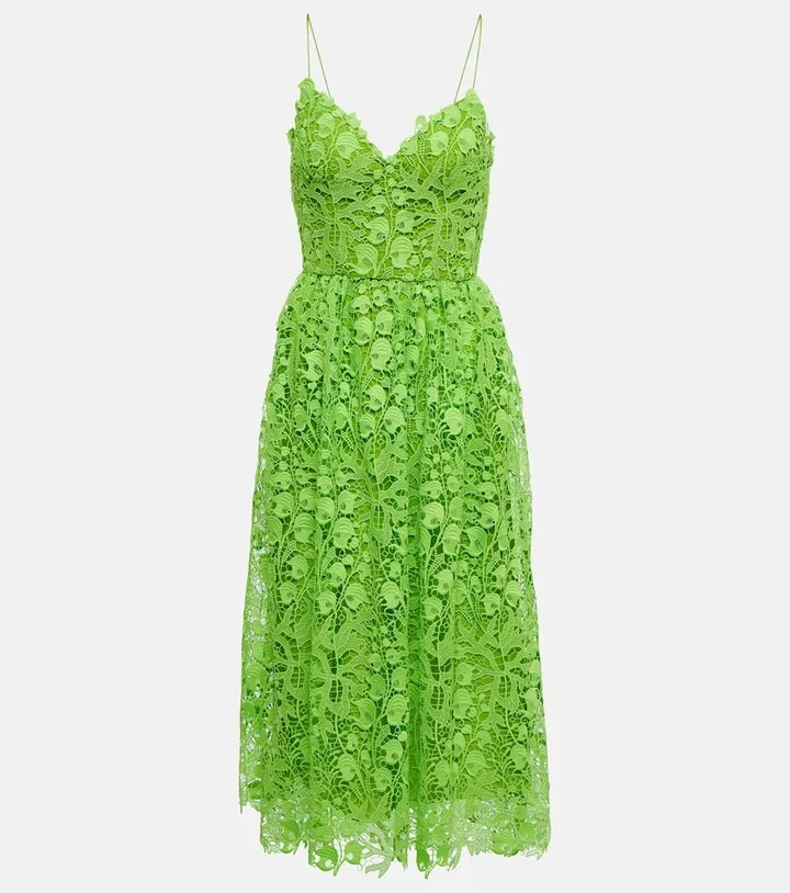 Lace midi dress