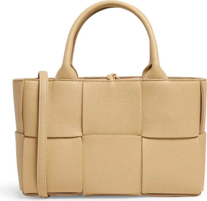 Bottega Veneta Medium Leather Intreccio Arco Tote Bag