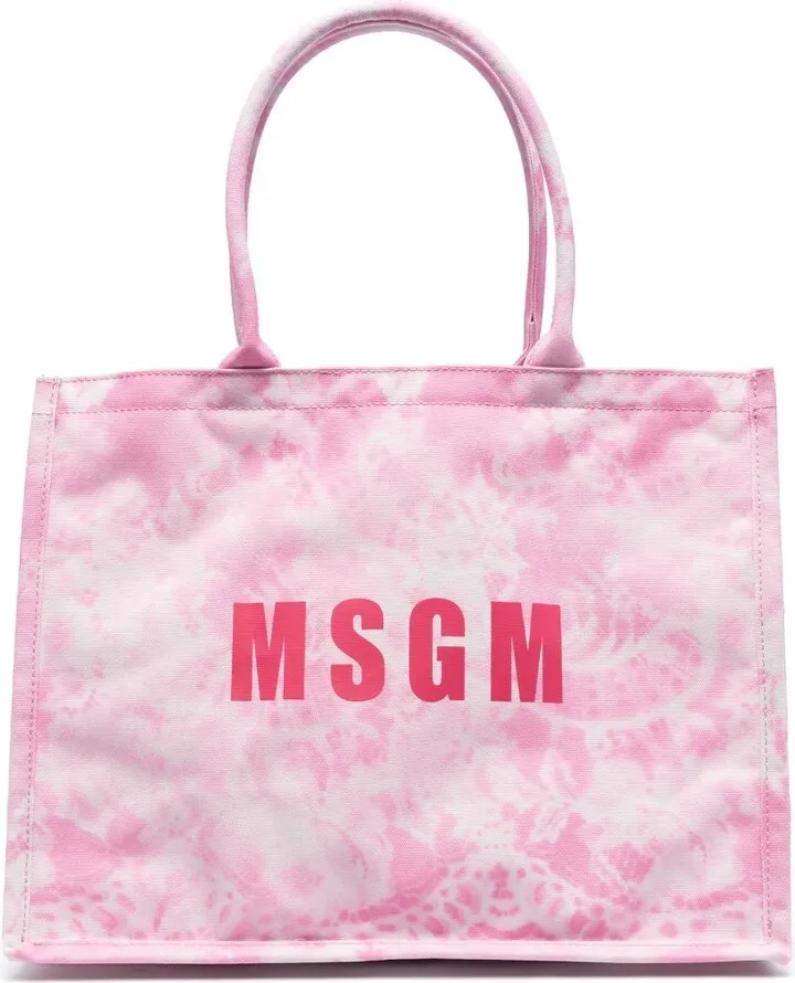 Tie-Dye Pattern Cotton Tote Bag