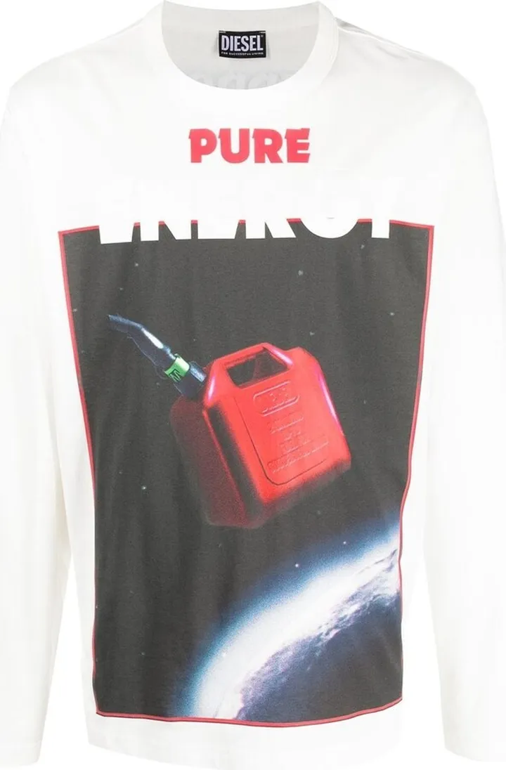 graphic print long-sleeve T-shirt