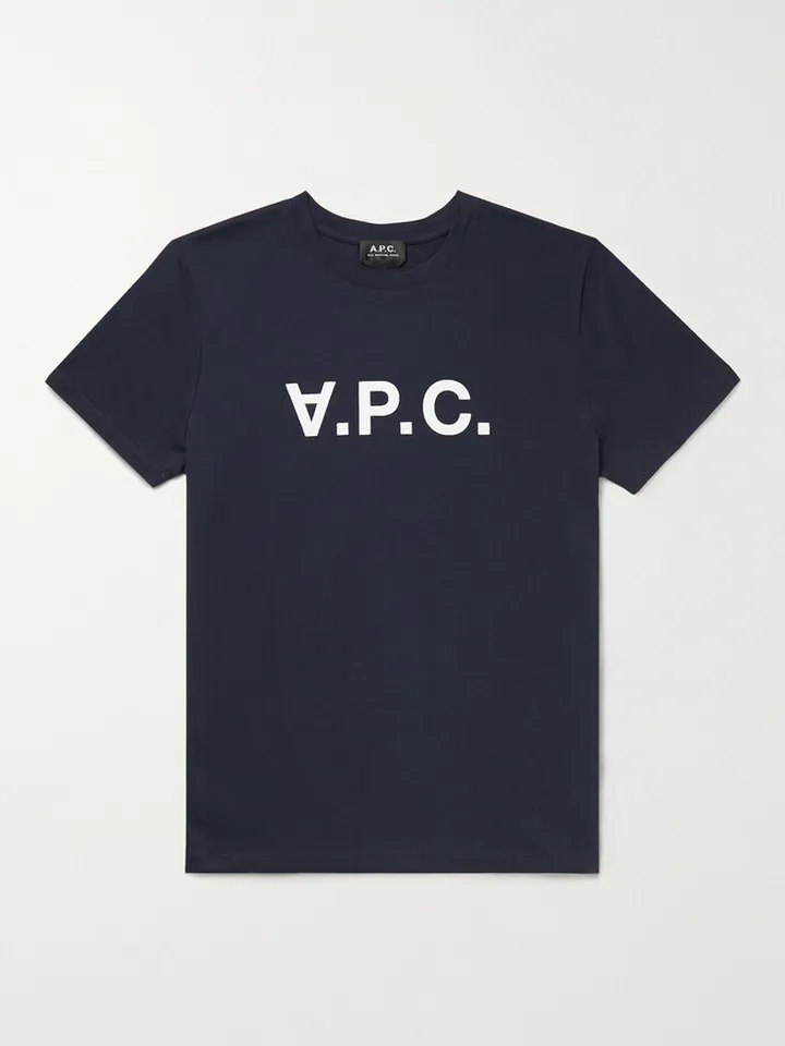 Logo-Flocked Cotton-Jersey T-Shirt