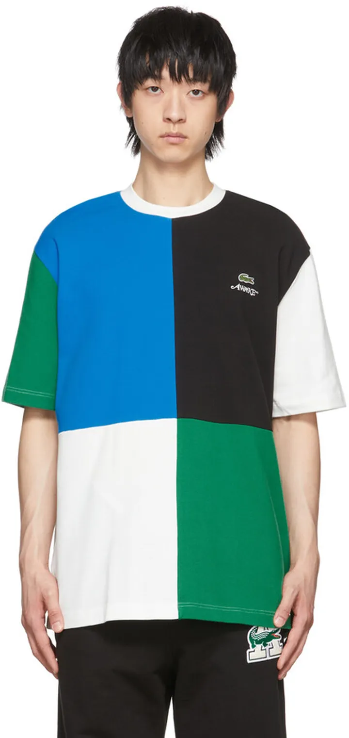 Awake NY Multicolor Lacoste Edition Cotton T-Shirt