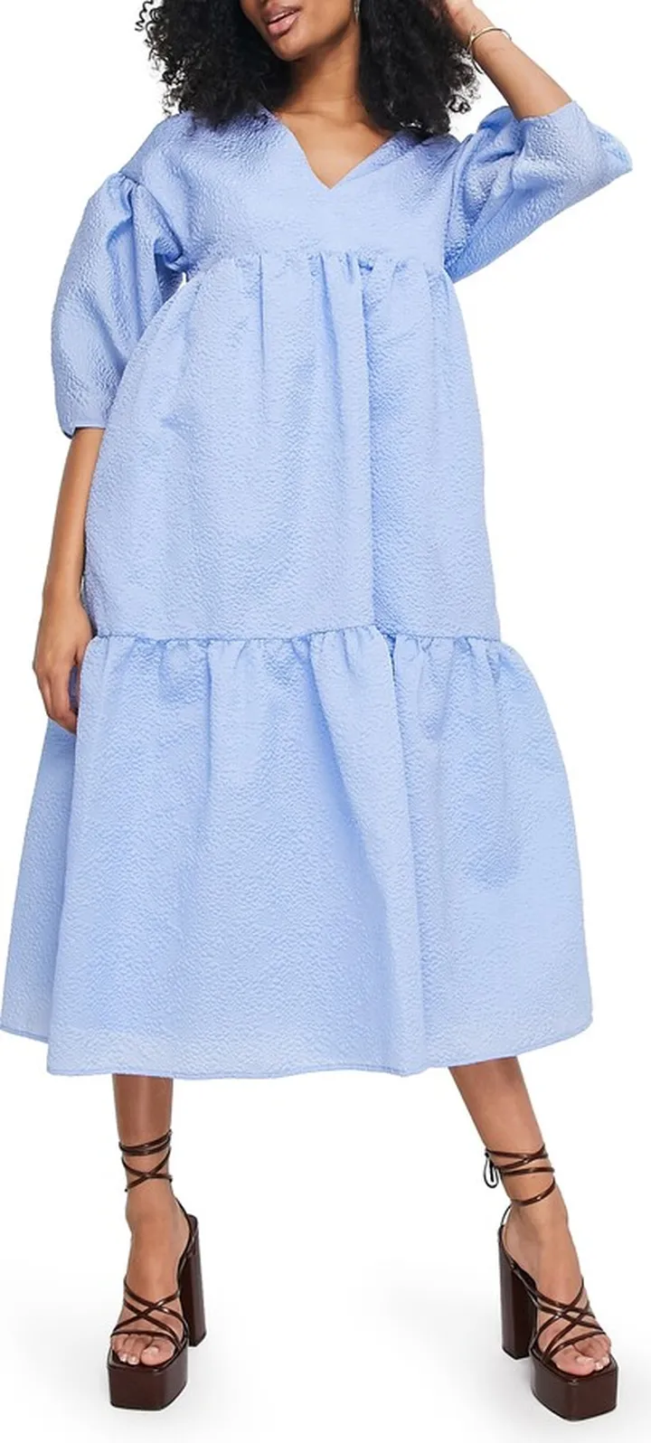 Jacquard Midi Cocktail Dress