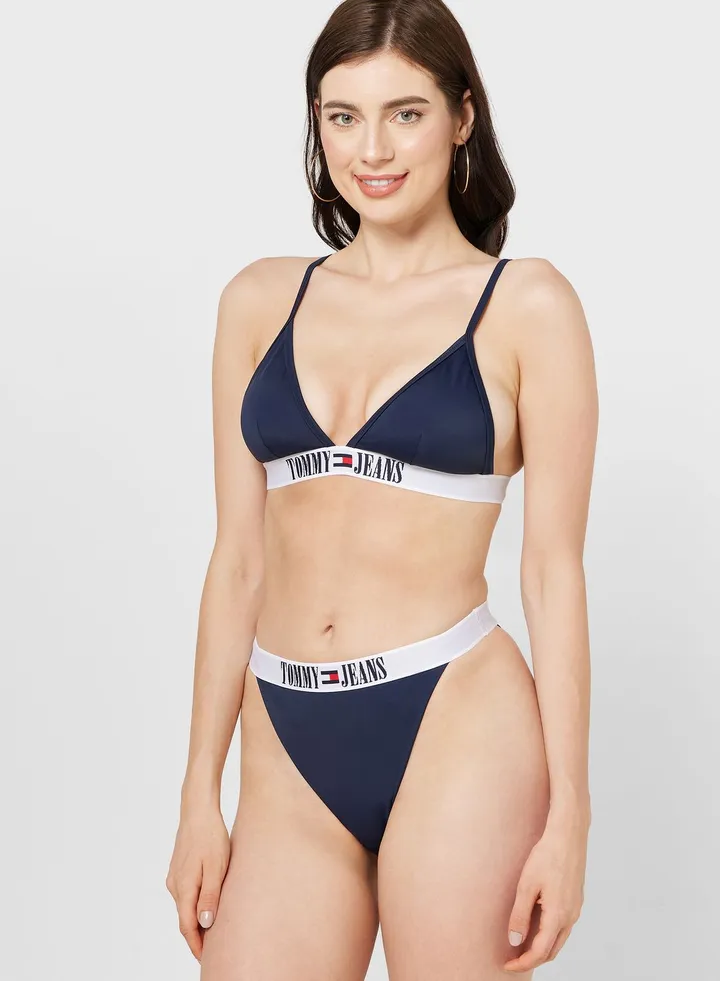 Logo Band Bikini Bottom