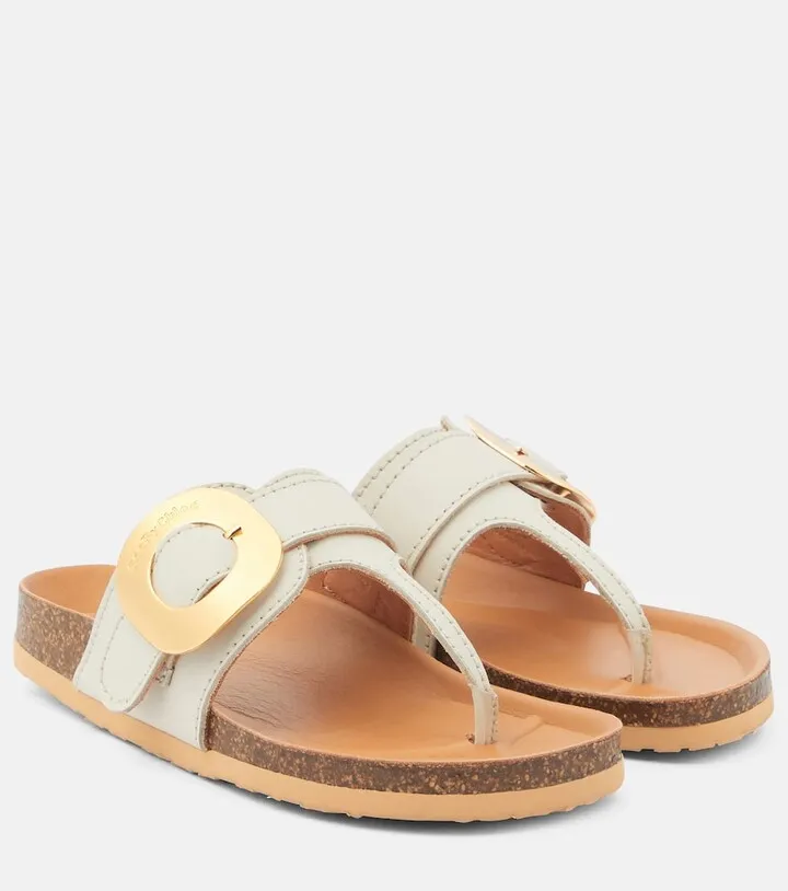 Chant leather thong sandals