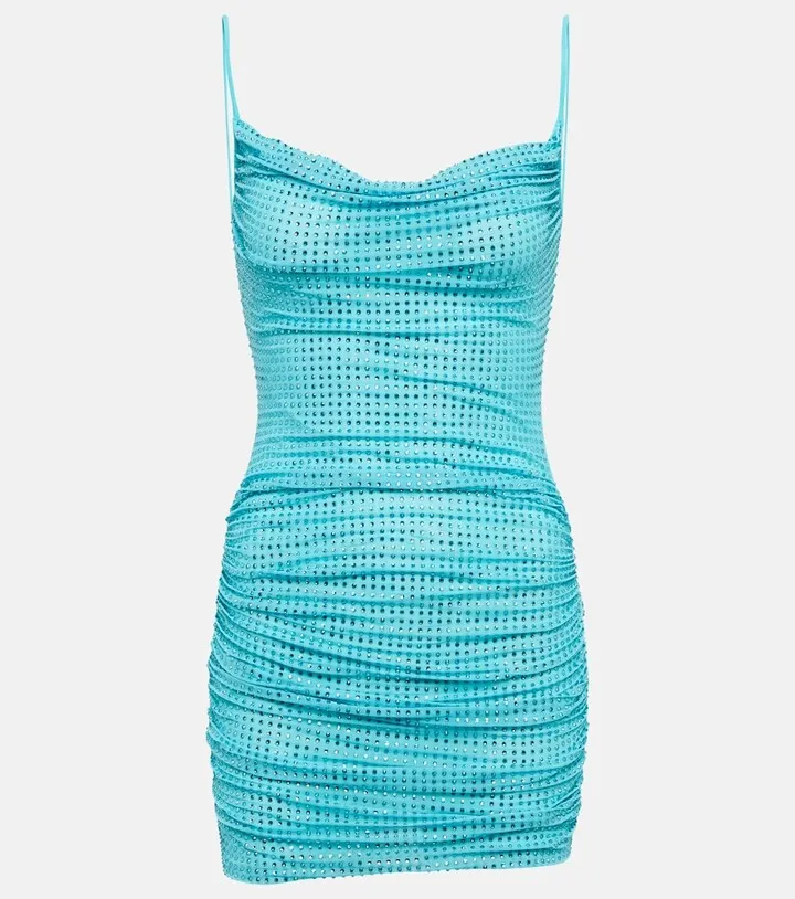 Crystal-embellished minidress