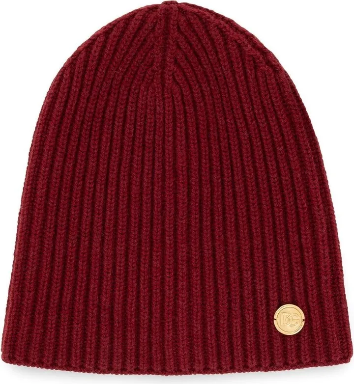 Ribbed Cashmere Beanie Hat