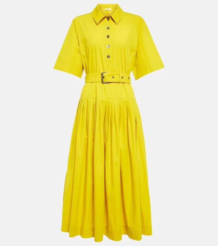 Cotton-blend dress