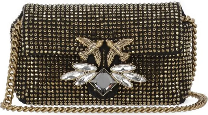 Love Puff Strass Micro Bag