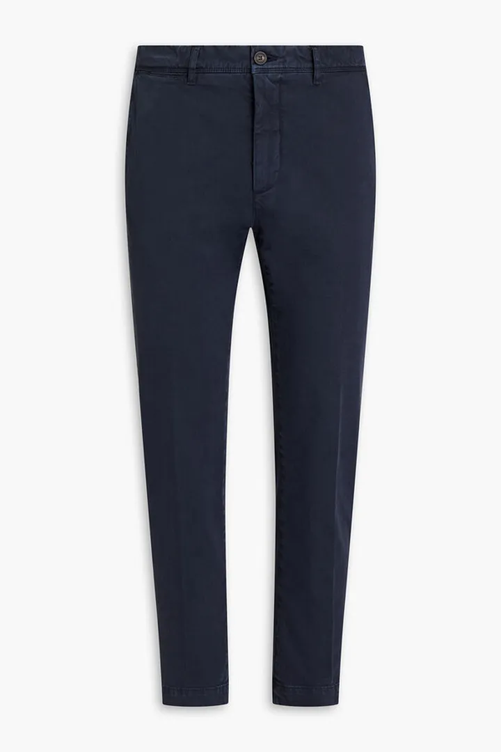 Cotton-blend gabardine chinos