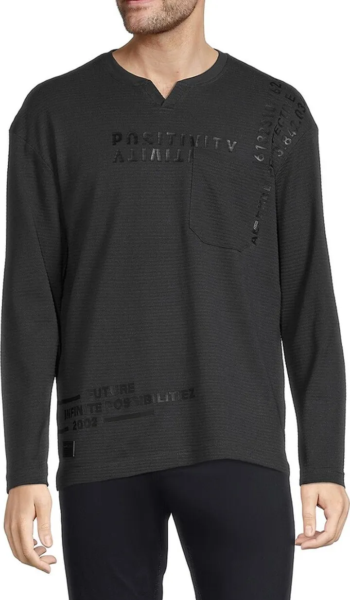 Drop Shoulder Henley