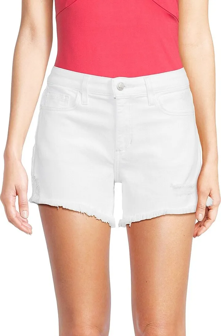 Frayed Denim Shorts