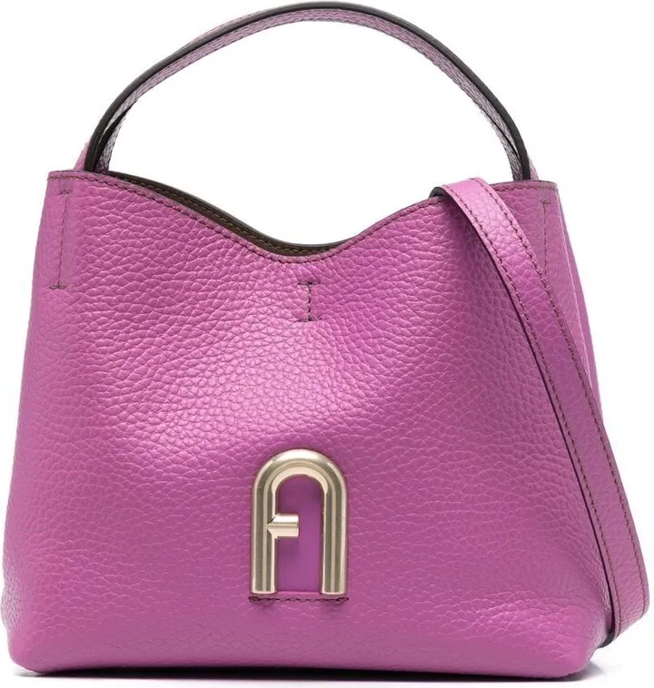 Logo-Plaque Leather Tote Bag
