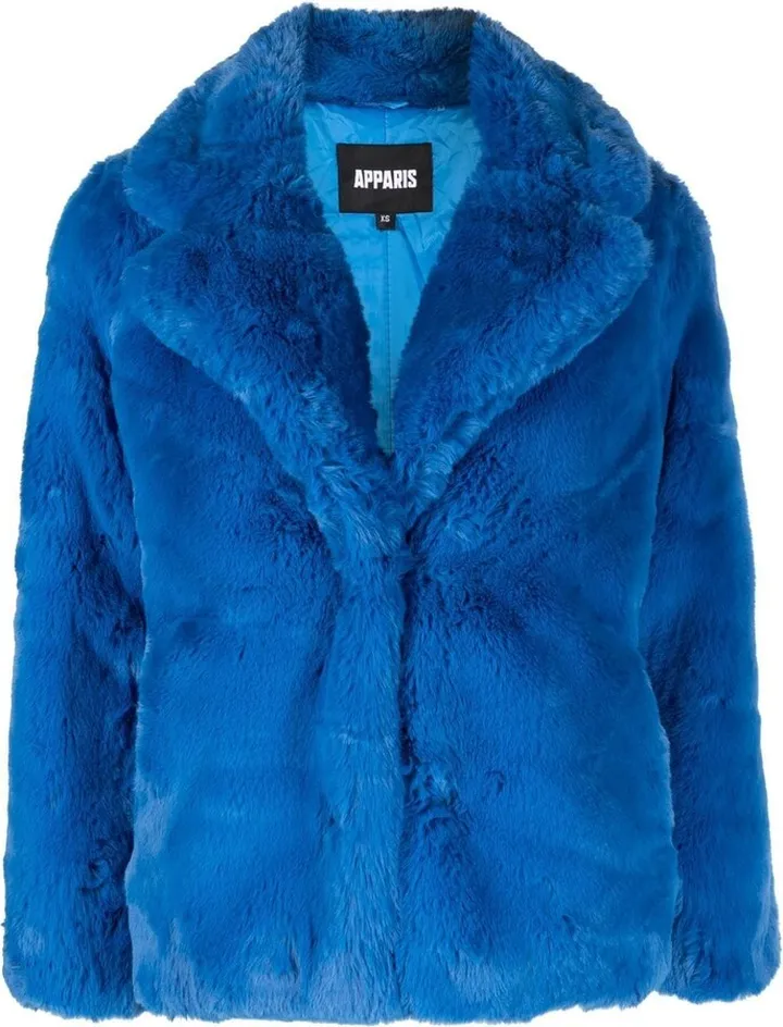 Faux-Fur Single-Breasted Jacket