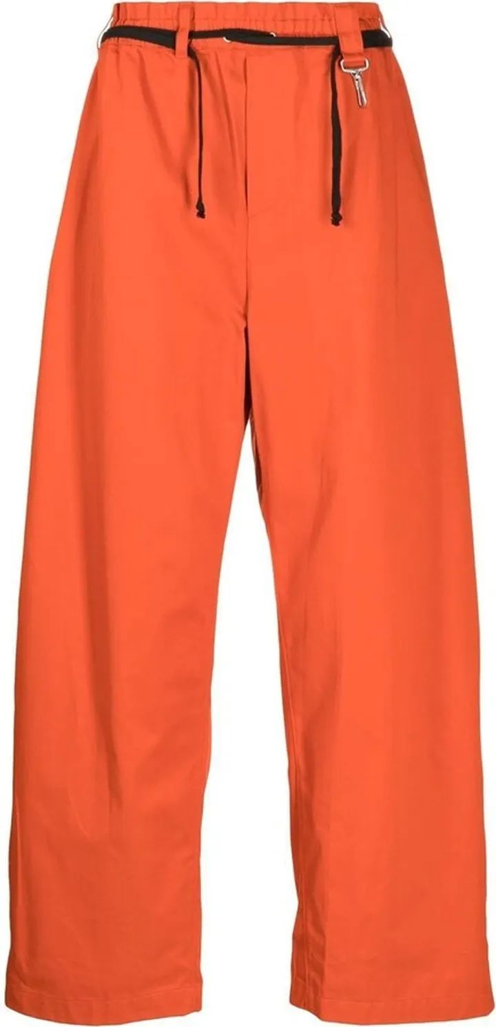 High-Waisted Wide-Leg Trousers