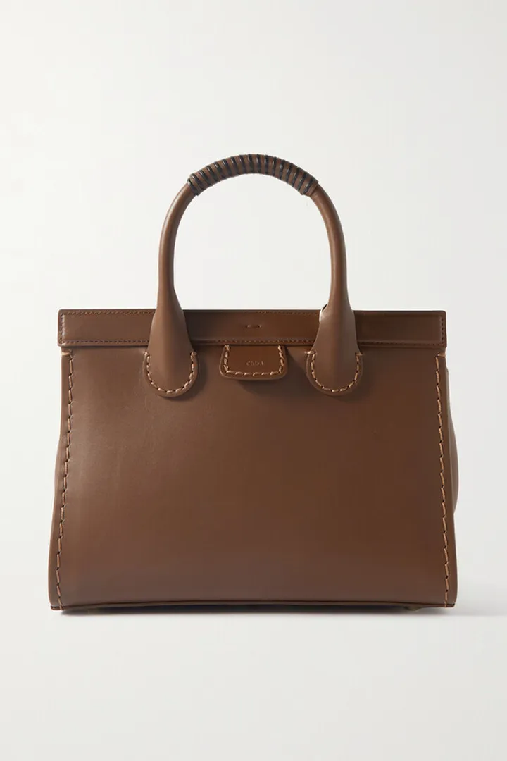 Chloé - Edith Small Leather Tote - Brown