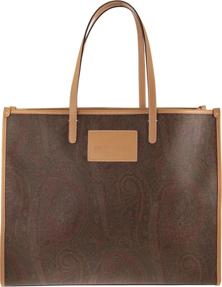 Large Paisley Jacquard Shopping Bag Etro