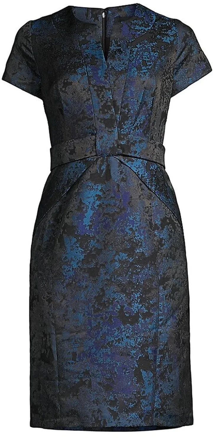 Jacquard Sheath Dress