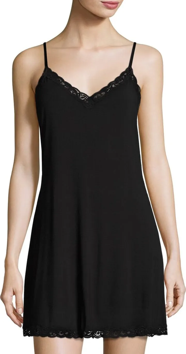 Feathers Lace-Trim Chemise
