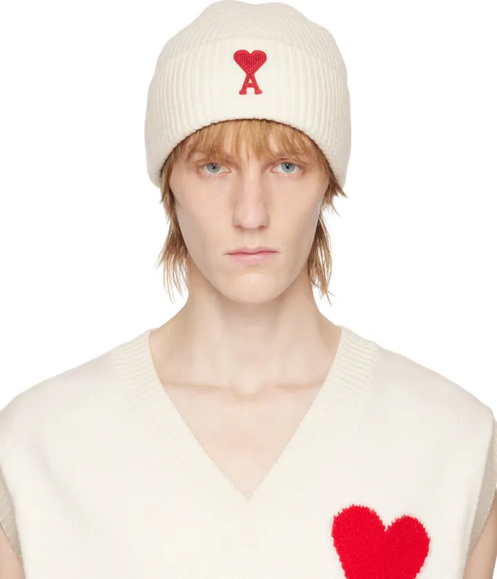 AMI Alexandre Mattiussi Off-White Ami de Cœur Beanie
