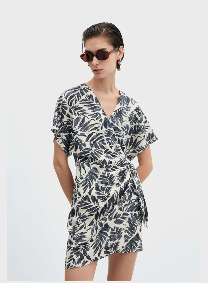 Floral Print Wrap Dress