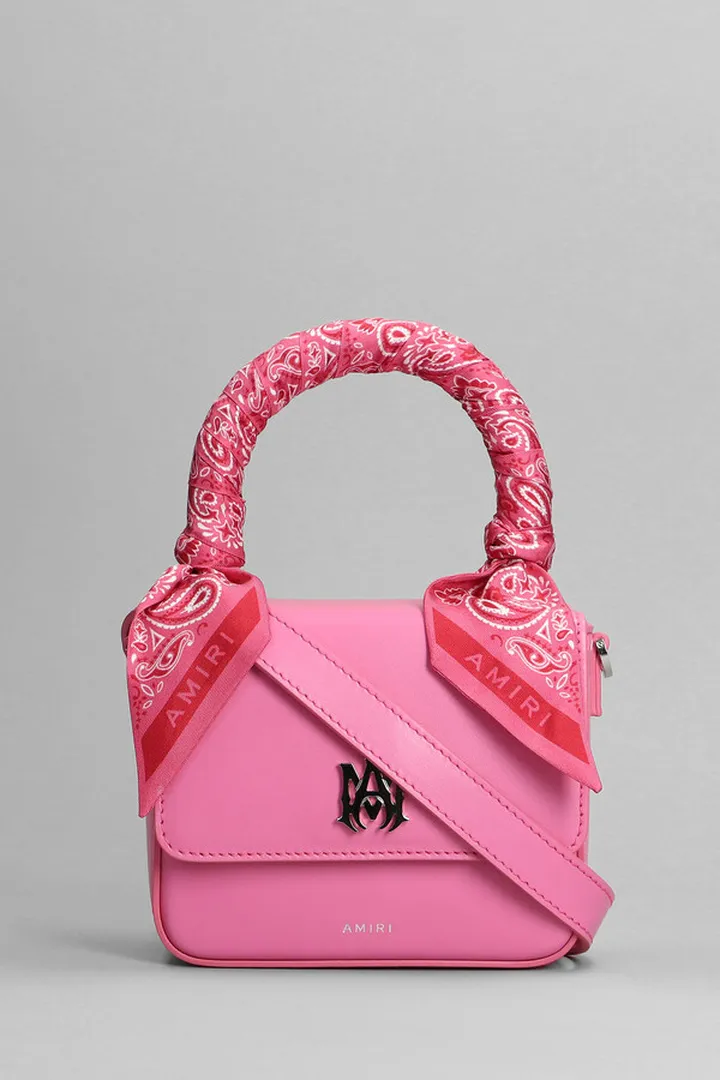 Shoulder Bag In Rose-pink Leather