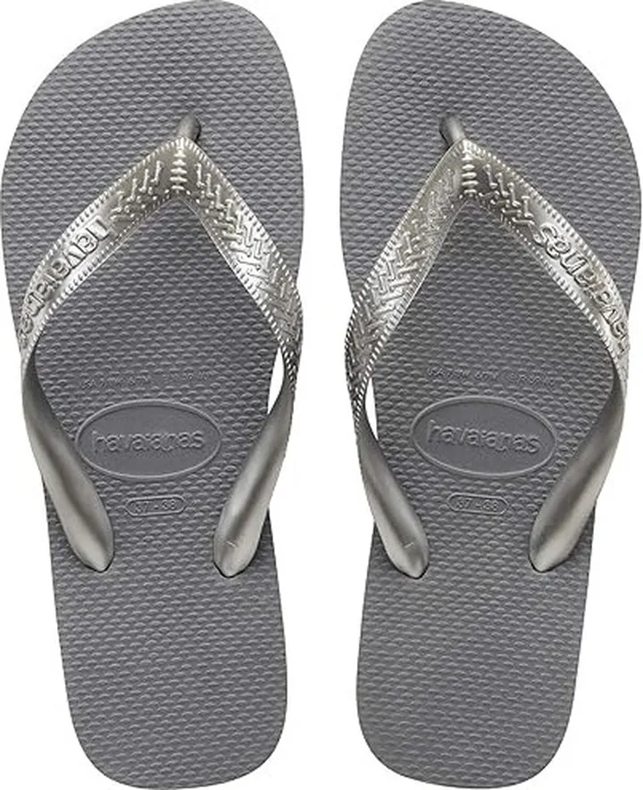 Havaianas Top Tiras Flip Flop Sandal (Steel Grey) Women's Sandals