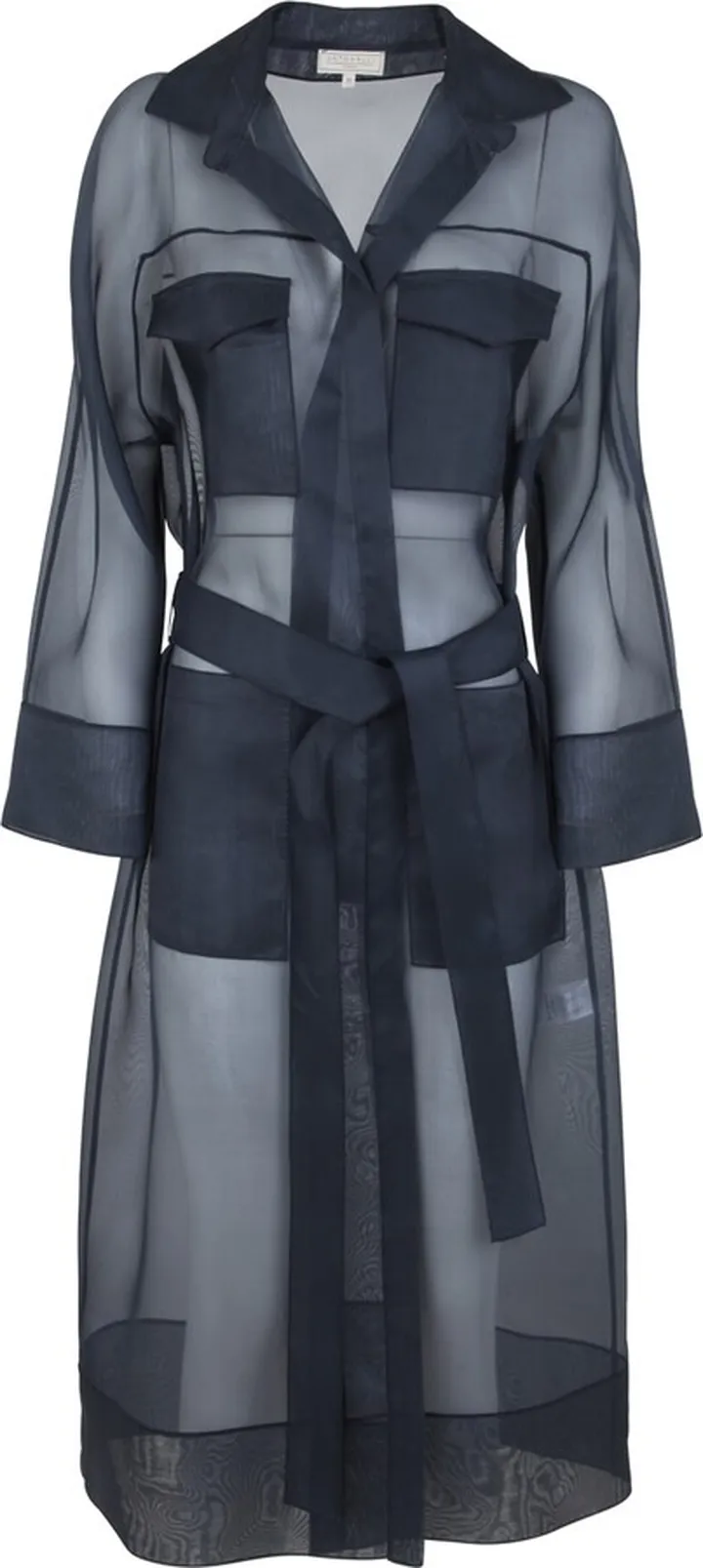 Golden Voille Long Trench