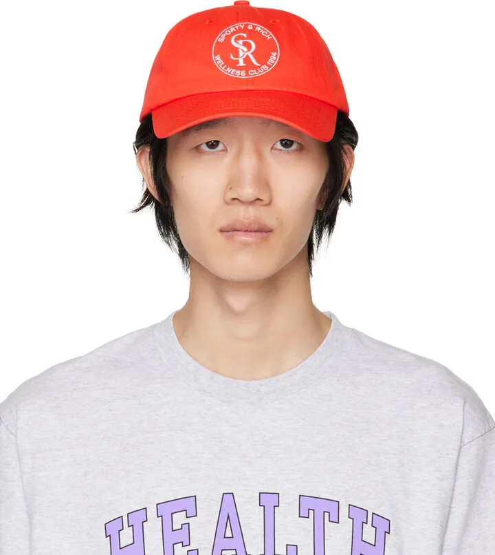Sporty & Rich Orange 'S&R' Cap
