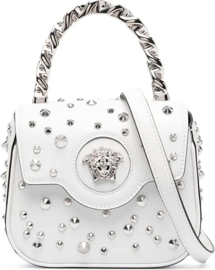 La Medusa spike-embellished mini bag